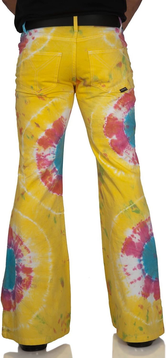 Comycom Bunte Hippie Batik Schlaghose Star Rainbow 27W / 34L Mehrfarbig, 27W / 34L Mehrfarbig