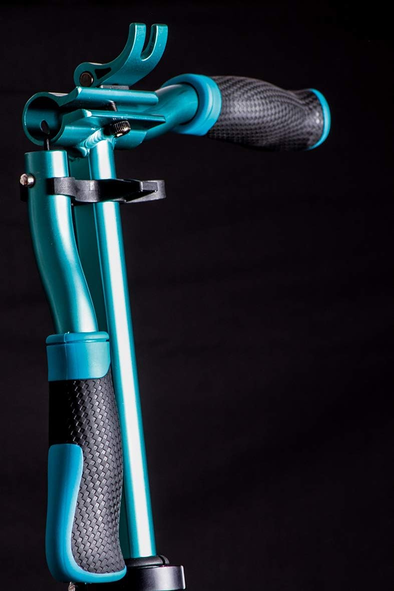 SIX DEGREES Aluminium Scooter mit Klappmechanismus und Ständer, 230/215 mm, ABEC 7, höhenverstellbar