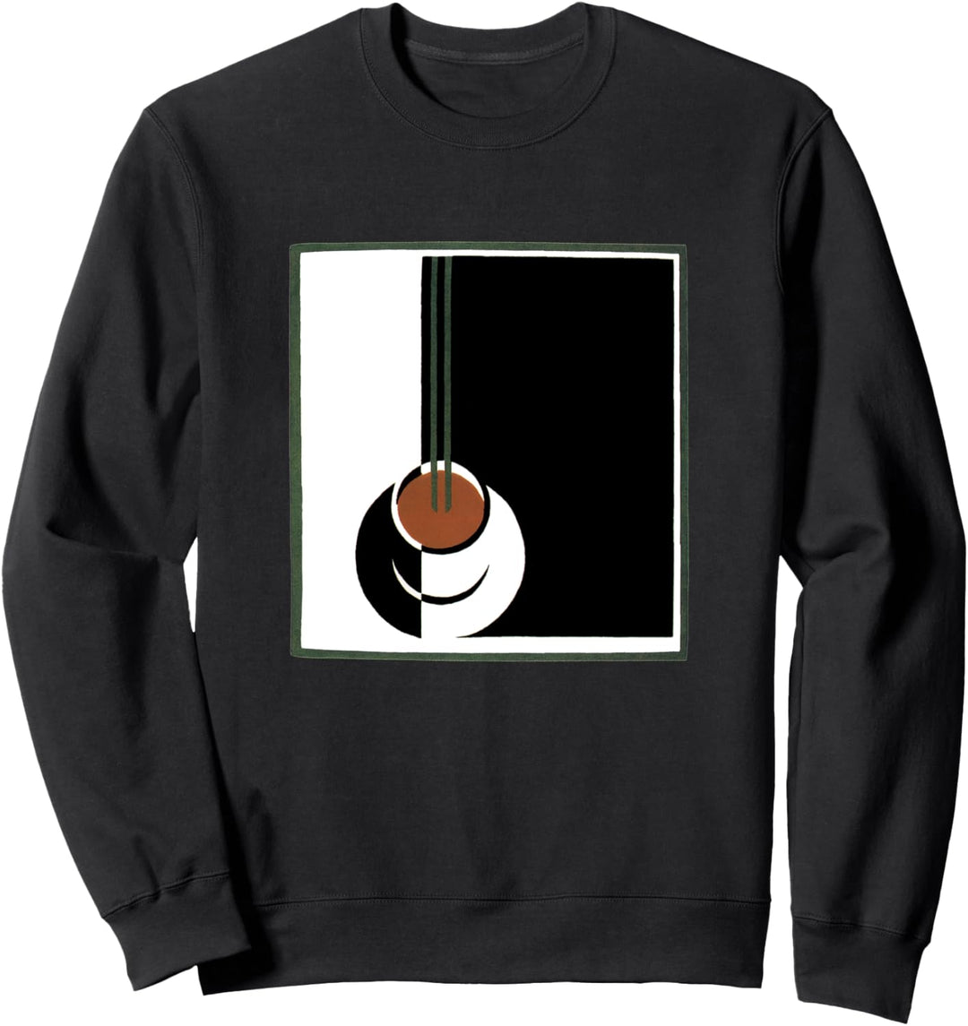 Tasse Kaffee im Art-Deco-Stil Sweatshirt
