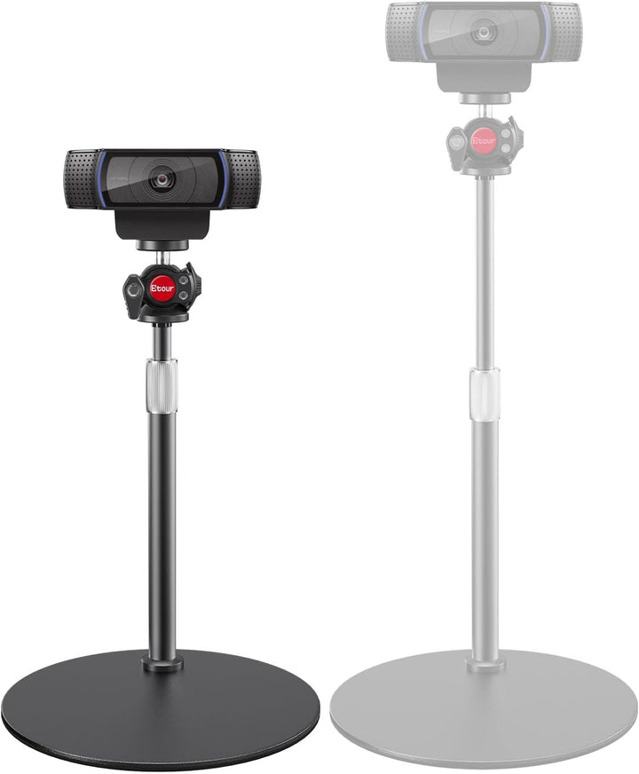 Webcam Ständer Schreibtisch Ständer 360° Kugelkopf Webcam Stativ für Logitech C922 C930e C920 C615 C
