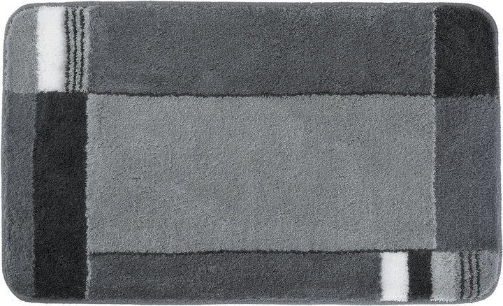 Kleine Wolke 7258901360 Badteppich Padova, 60 x 100 cm, anthrazit Anthrazit 60 x 100 cm Single, Anth