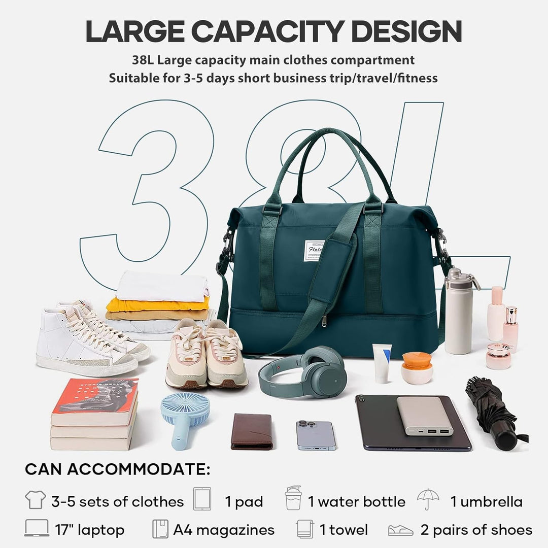 Vakuum Reisetasche Damen Handgepäck Tasche Sporttasche Weekender Bag Schwimmtasche Wasserdicht Trave
