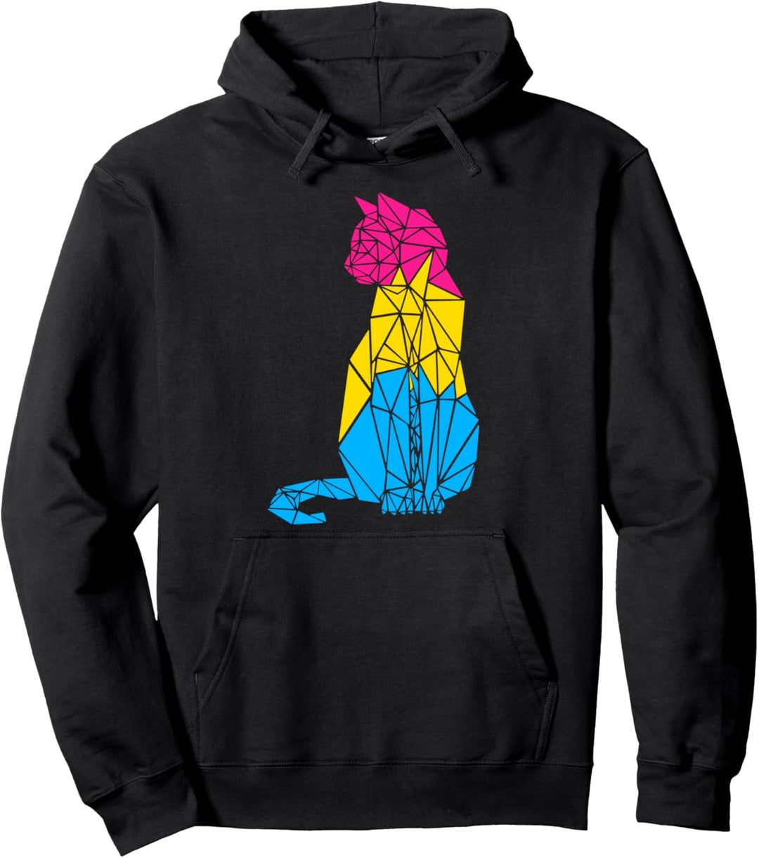 Pansexual Katze Pansexual Flaggenfarben Pullover Hoodie