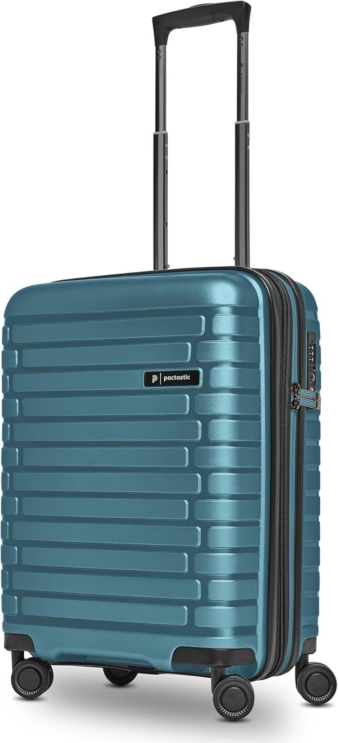 Pactastic Hartschalen Kabinen-Koffer | Kleiner Cabin-Trolley 40 x 20 x 55 cm von 40 auf 48 Liter erw