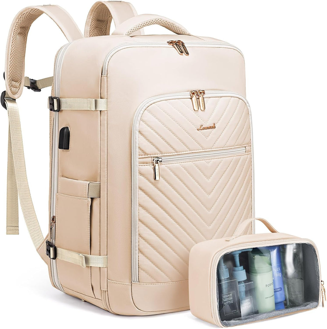 LOVEVOOK Reiserucksack Damen Handgepäck Rucksack Flugzeug Erweiterbar Travel Backpack Women mit Kult