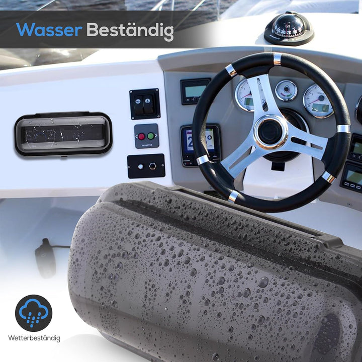 Pyle PLMRCB1 Schutzabdeckung für Radios (wasserdicht, für Boote geeignet) Schwarz, Schwarz