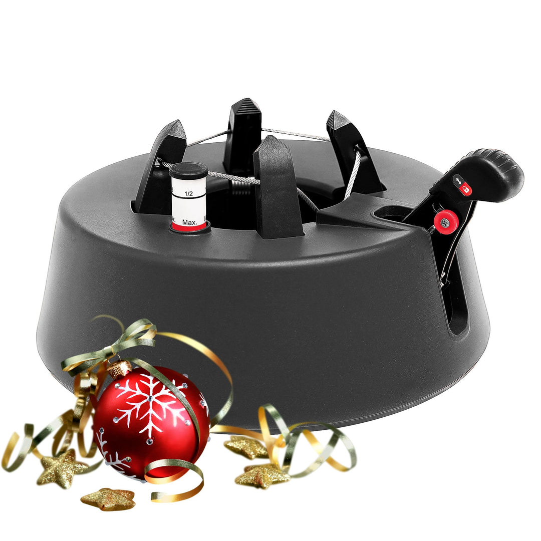 Christmas-World Christbaumständer, Modell Taunus, für Baumhöhe bis 2,25 m, Weihnachtsbaumständer Tan