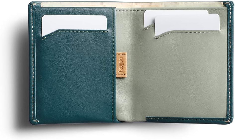 Bellroy Note Sleeve – dünne Lederbörse, mit RFID-Schutz (max. 11 Karten Plus Scheine) - Teal - Rfid,