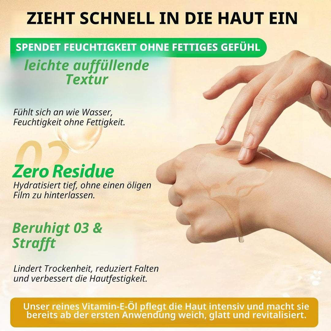 Vitamin E Öl Für Gesicht Und Haut, 75,000 IU, 100% Natürliches &amp; Reines Vitamin E Oil für Haut, Gesi