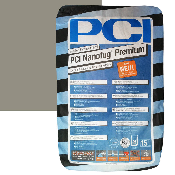 PCI Nanofug Premium 15kg Flexfugenm”rtel Nr. 31 Zementgrau Keine Farbe, Keine Farbe