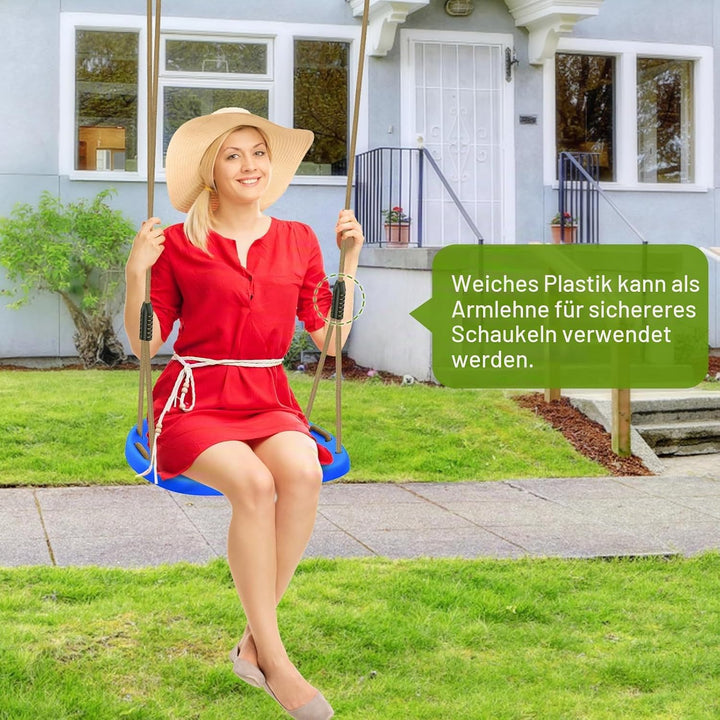 BeneLabel Schaukel Kinder, Indoor Outdoor Babyschaukel Hartgummi Schaukelsitz Spielplatz Gartenschau