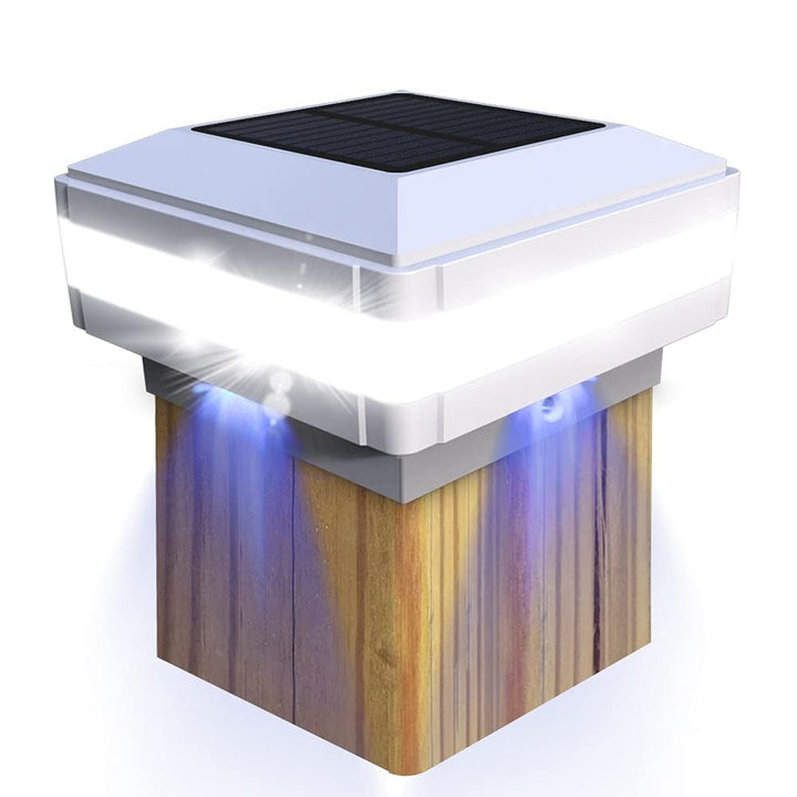 FVTLED 1er Solar Zaunbeleuchtung Pfostenkappe für Mehrere Grössen 7x7,8x8,9x9,10x10 Standardpfosten
