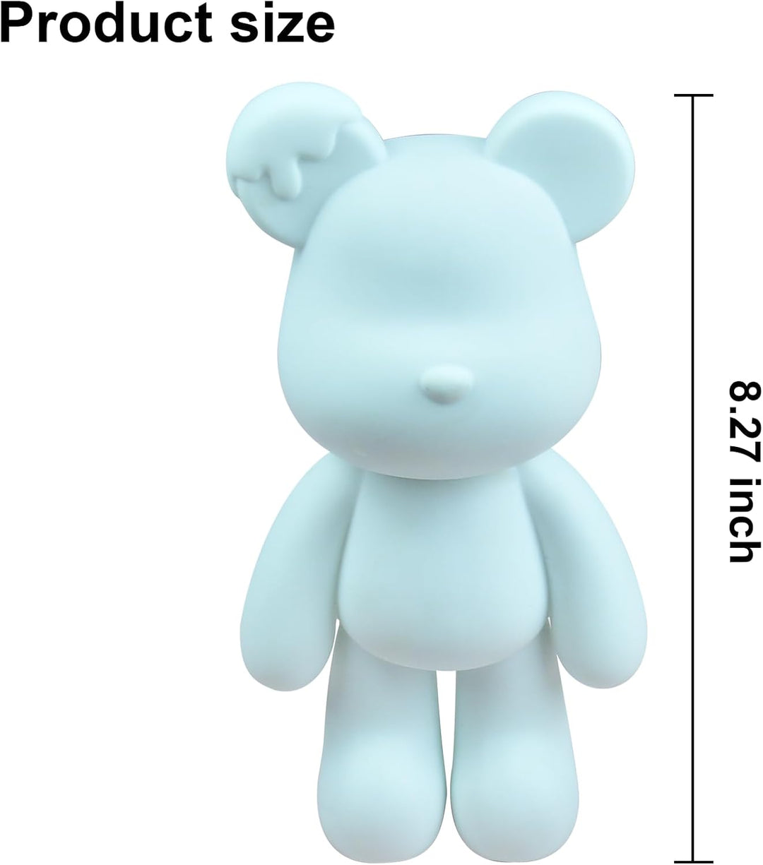 DIY Kreativ-Set mit unbemalter Fluid-Bärenfigur, mehrfarbiges Farbmisch-Design zur Wohnraumdekoratio