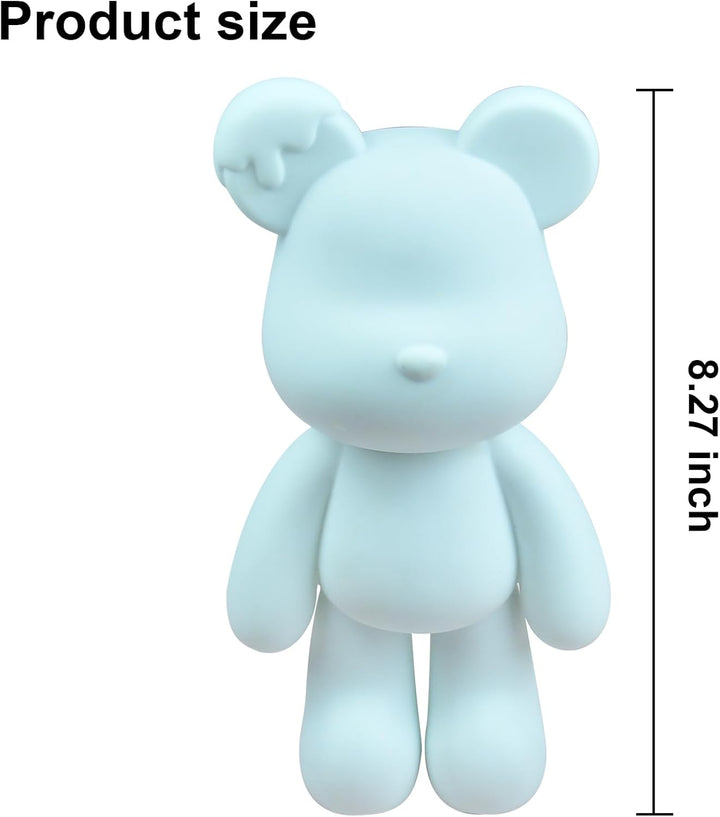 DIY Kreativ-Set mit unbemalter Fluid-Bärenfigur, mehrfarbiges Farbmisch-Design zur Wohnraumdekoratio