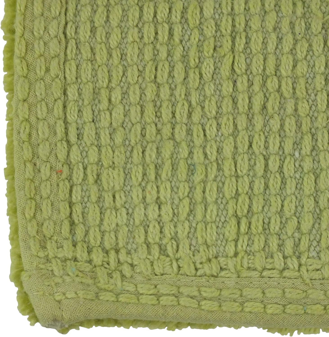 Kela 20445 Badematte, Rutschhemmend, 100 % Baumwolle, 120 x 70 cm, Ladessa, Grün, Grün