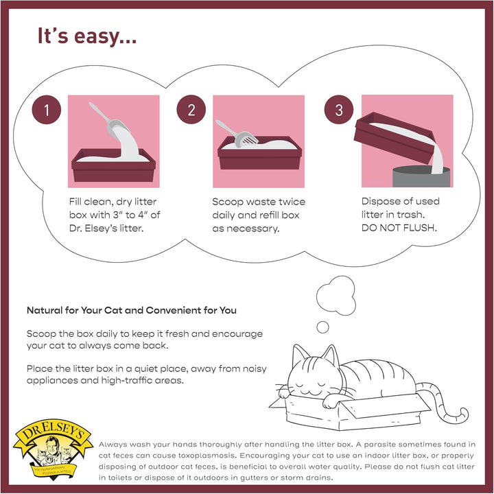 Dr. Elsey's Premium Clumping Cat Litter - Classic - 99.9% Dust-Free, Low Tracking, Hard Clumping, Su