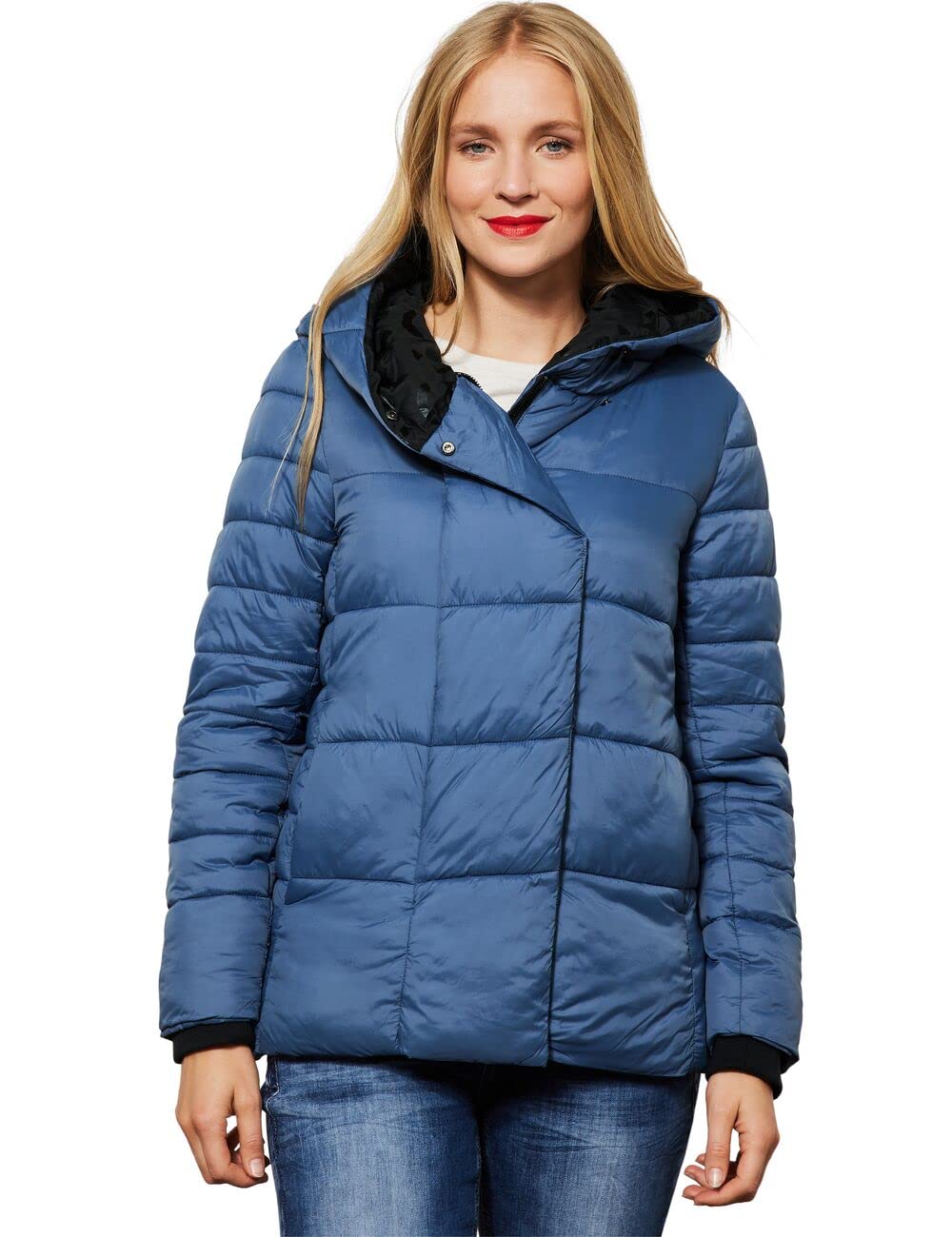 STREET ONE Damen Winterjacke 38 Stormy Blue, 38 Stormy Blue