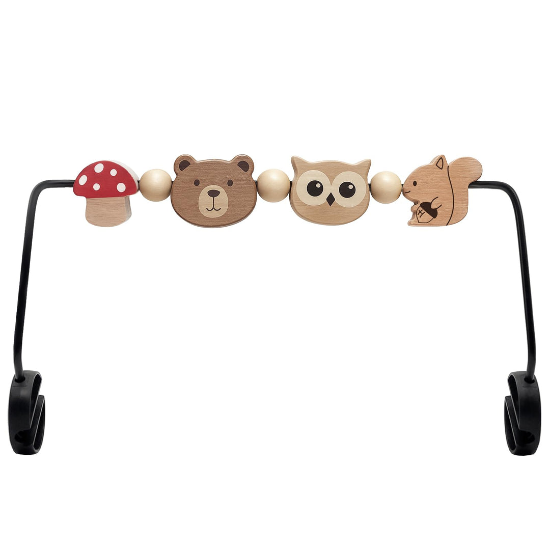 Spielzeug für Babywippe, kompatibel mit Baby Björn Bouncer Balance Soft &amp; Bliss, drehbare Holzspielz