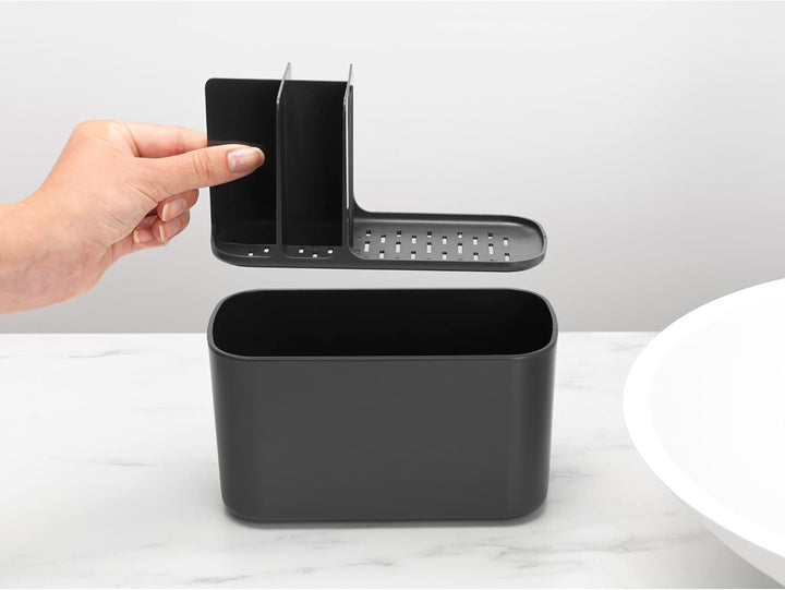 Brabantia Renew Collection Badezimmer-Caddy, Kunststoff, Dunkelgrau, Einheitsgrösse, Dunkelgrau