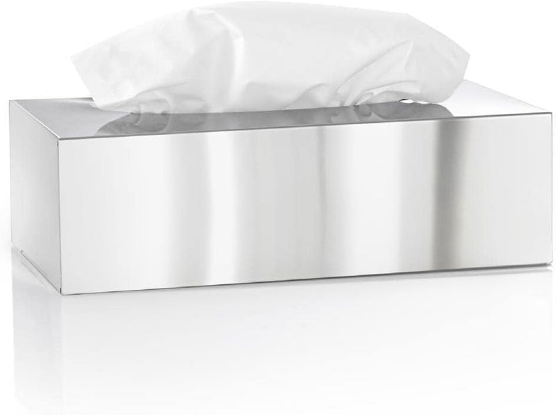 blomus -NEXIO- Kleenexbox aus poliertem Edelstahl, Kosmetiktuchbox für alle Papiertücher, Papiertuch