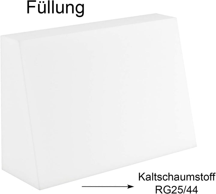 sunnypillow Palettenkissen Palettenauflage Palettenpolster Palettensofa Sitzkissen Rückenlehne geste