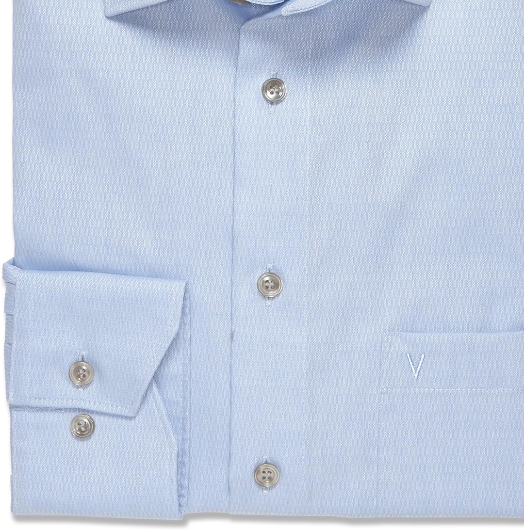 Marvelis Herren Businesshemd Langarm 720814,Einfarbig,Modern Fit,New Kent 38 Bleu 11, 38 Bleu 11