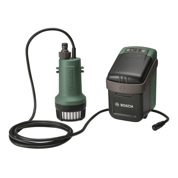 Bosch Akku-Tauchpumpe GardenPump 18 (1x Akku, 18-Volt-System, im Karton), 25m, Grün Altes Design Tau
