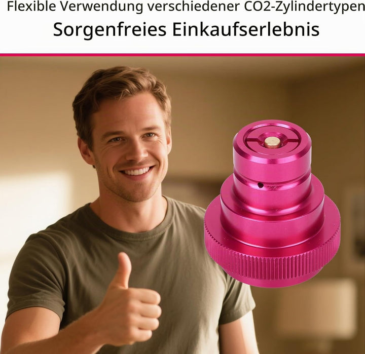 Verbesserter CO2 Schnelladapter, Kompatibel mit DUO/Terra/Art Zubehör zum Nachfüllen von Soda Maker