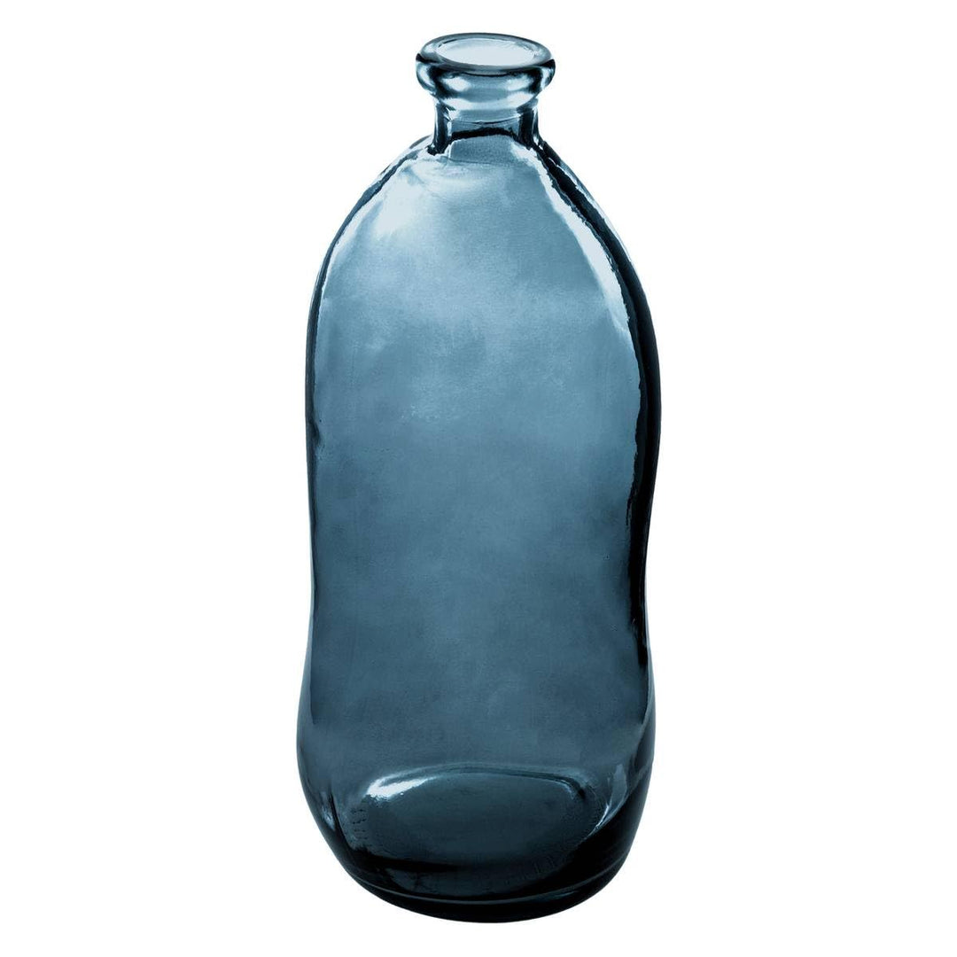 Vase Dame Jeanne - recyceltes Glas - sturmblau H 73 cm - Blau - Atmosphera créateur d'intérieur, Bla
