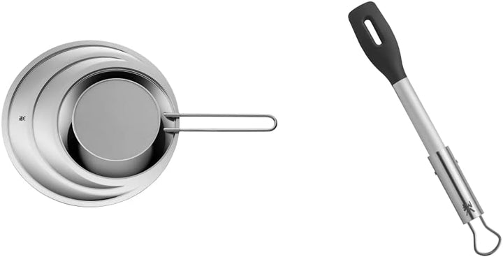 WMF Profi Plus Spritzschutz Küche für Ø 20-28 cm & BBQ Servierzange 32,5 cm, Cromargan Edelstahl, Ku