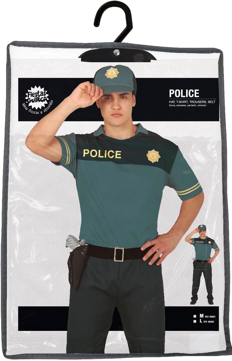 FIESTAS GUIRCA, S.L. Polizei Guardia Civil Kostüm grün für Herren L