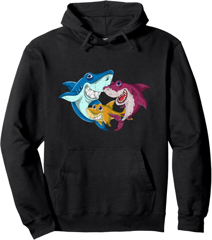 Meeresbewohner Ozean Tier Geschenk Buntes Hai Pullover Hoodie