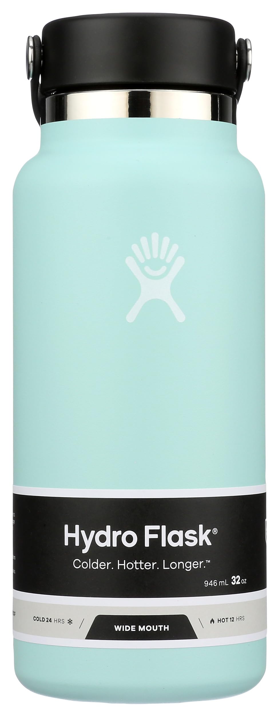 HYDRO FLASK - Trinkflasche 946ml (32oz) - Isolierte Wasserflasche aus Edelstahl - Sportflasche mit a