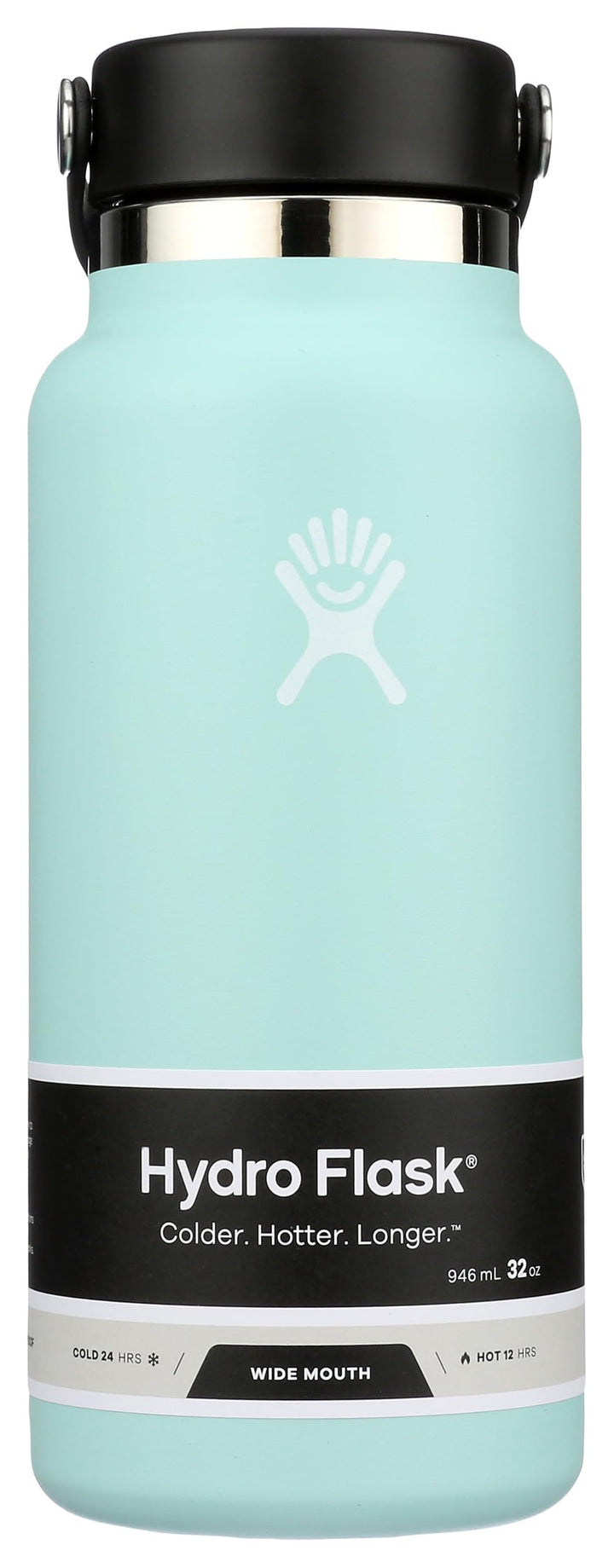 HYDRO FLASK - Trinkflasche 946ml (32oz) - Isolierte Wasserflasche aus Edelstahl - Sportflasche mit a