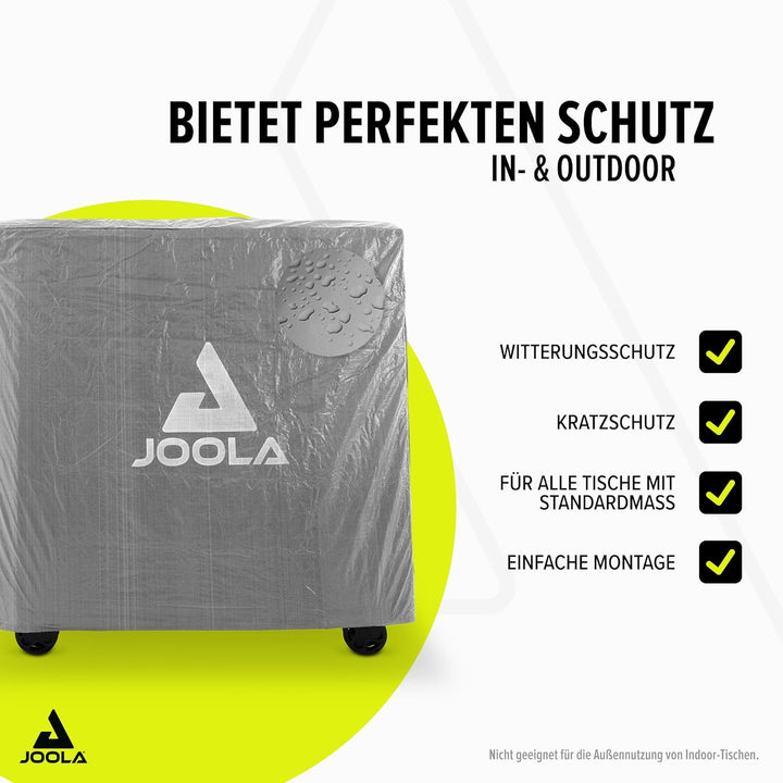 JOOLA 19900 Tischtennistisch Abdeckung Tischabdeckung Wetterfeste Schutzhülle Outdoor und Indoor, Sc