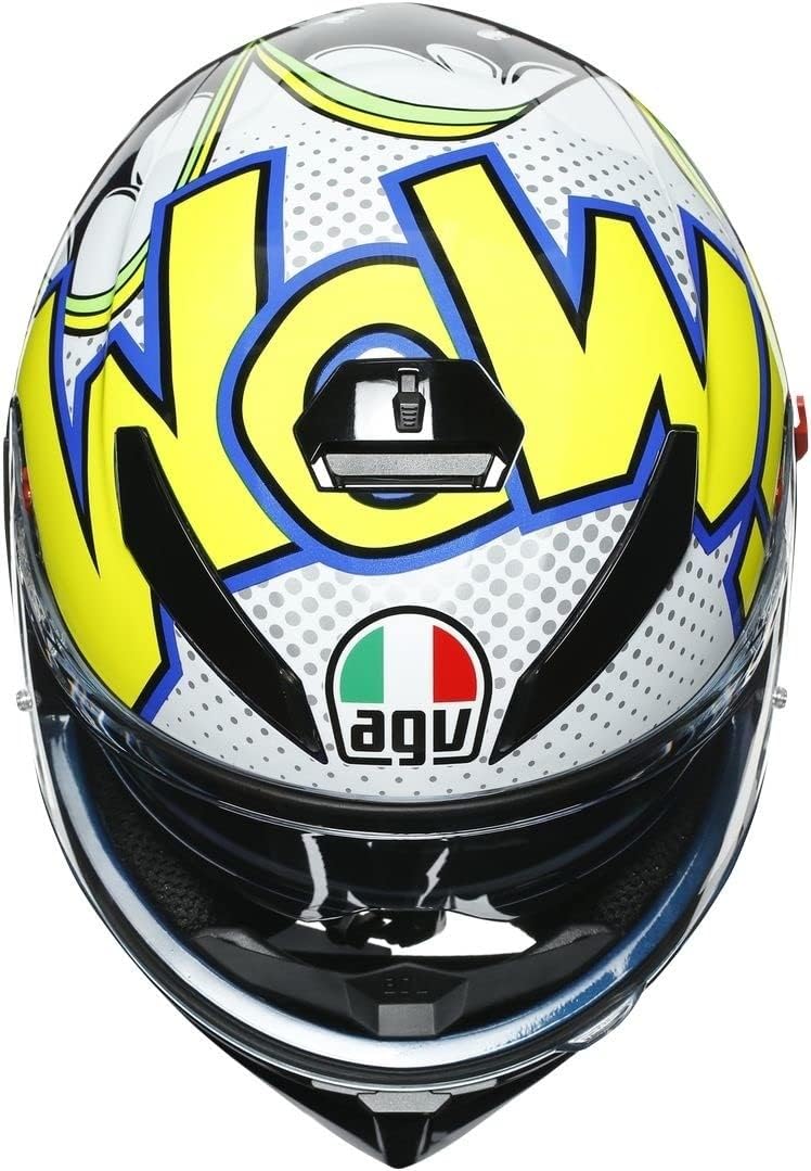 AGV Unisex-Adult K3 Sv E2205 Multi Mplk Motorrad Helm S BLUE/WH/YELLOW FL, S BLUE/WH/YELLOW FL