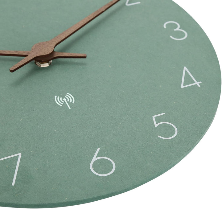 Funkuhr Wanduhr MDF Holz Wanduhr Ohne TickgeräUsche Lautlos 25cm Quarz Batterie Gross Einfach zu Les