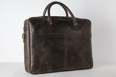 HOLZRICHTER BERLIN Briefcase Aktentasche (M). Handgefertigte grosse Tragetasche, Laptoptasche und Um