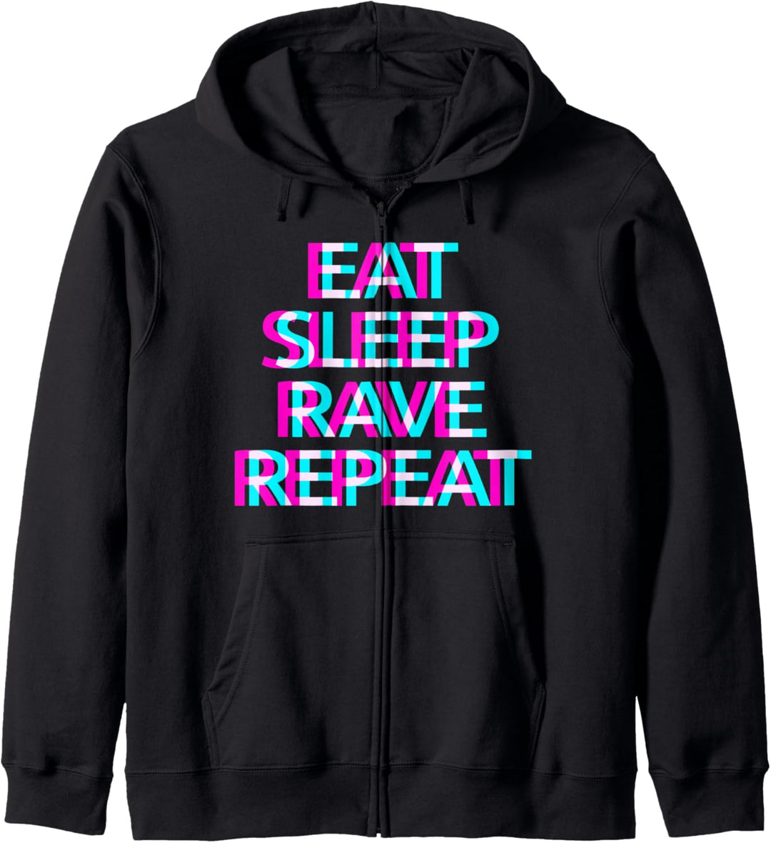 EAT SLEEP RAVE REPEAT Raver Club Festival Kapuzenjacke