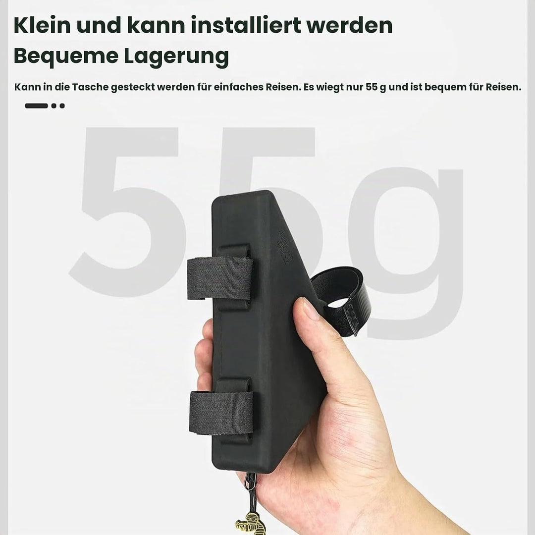 wasserdichte Dreieck-Fahrradtasche für Bromp ton Silikon-Material Rahmentasche mit Reissverschluss (