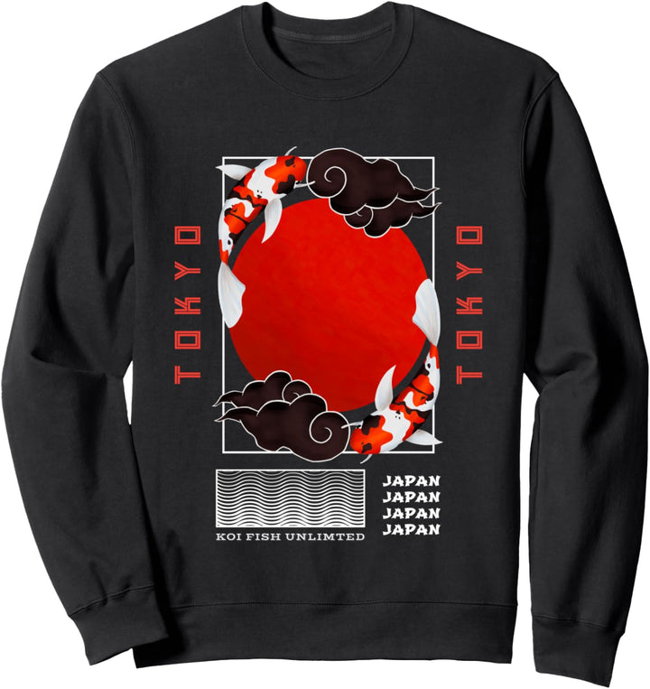 Japanischer Tokyo Nishikigoi Koi Karpfenfisch Sweatshirt