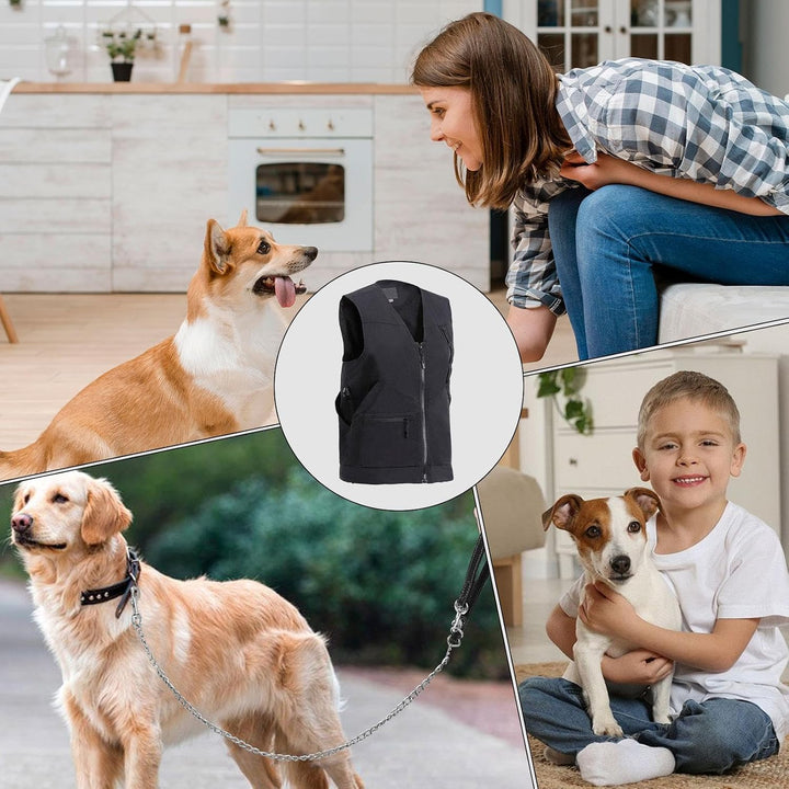 Hundetrainer-Tuch mit Mehreren Taschen, Hundetrainer-Weste | Hundeführer-Schutzweste - Seitlich vers