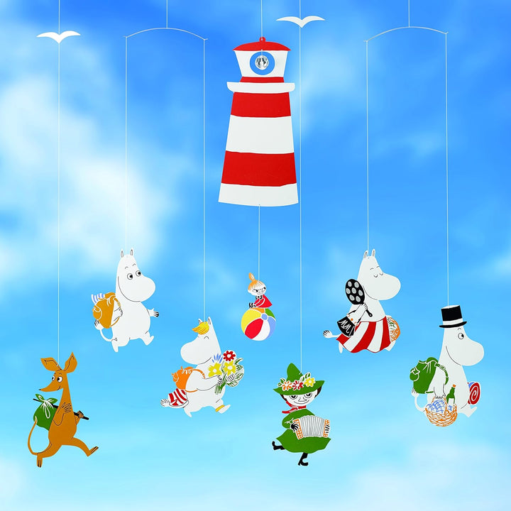 Flensted Mobiles Moomin 2014 Mobile, Stahl, Mehrfarbig, 55x50 cm