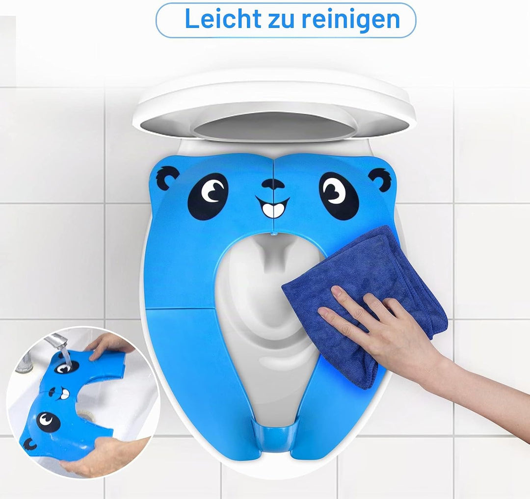 Faltbarer Kinder Toilettensitz, Klappbarer Kinder Toilettentrainer für Unterwegs, Töpfchen WC Sitz K