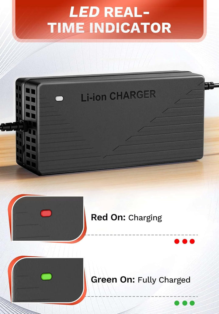 29,2V 10A Lithium Batterie Ladegerät für 24V(25,6) LiFePO4 Batterie, 24V AC-DC Lithium LiFePO4 Batte