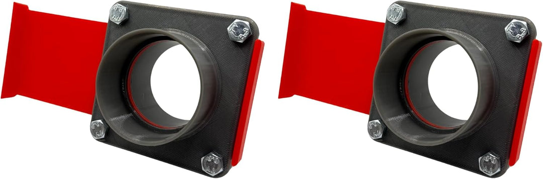 2er Set Blastgate DN 50 | 50mm Durchmesser | Luft-Absperrschieber | Späneabsaugung | Abluft | Staubs