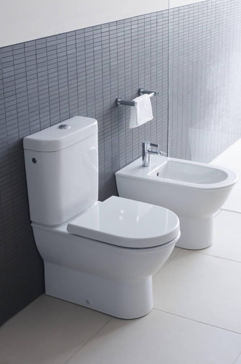 Duravit WC-Sitz Starck 2/Darling New, Toilettendeckel mit Absenkautomatik, Klodeckel aus Duroplast,