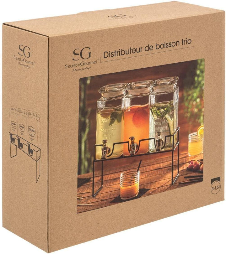 Secret de Gourmet - Modern wood spender 3 x 1,5 l