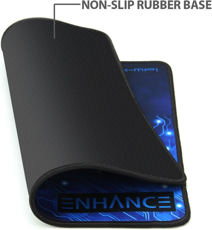 Enhance Grosses Gaming-Mauspad XL - Grosse Mausmatte, Anti-Fray-Nähte, rutschfeste Gummibasis, hochp