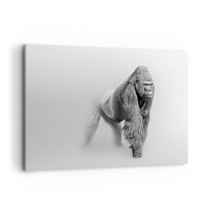 Bilder auf Leinwand 100x70cm Leinwandbild mit Rahmen Orang-Utan Tier Gross Wanddeko Bild Schlafzimme